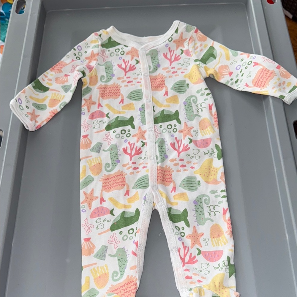 Colorful Sea Life Kids One Piece